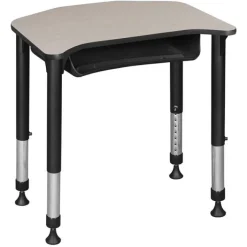 Regency Office Products Ferris Height Adjustable Student Desk with Book Box (26" x 24")^ Collaborative Desks