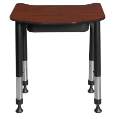 Regency Office Products Ferris Height Adjustable Student Desk with Book Box (26