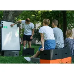 Muzo Flomo Mobile Magnetic Dry Erase Board^ Outdoor Boards|Combination Boards