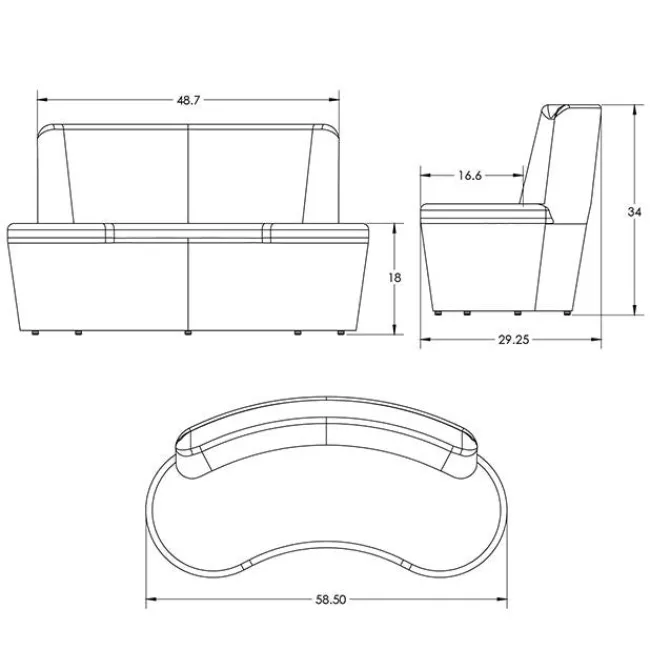 Smith System Flowform Learn Lounge Package, 5 Piece Soft Pod^ Soft Seating|Soft Seating & Lounge