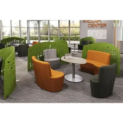 Smith System Flowform Learn Lounge Package, 7 Piece Group Work Pod^ Cafe Table & Chair Sets|Breakroom & Café