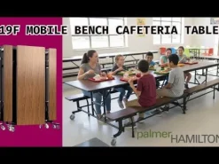 Palmer Hamilton 19F Mobile Bench Cafeteria Tables^ Cafeteria|Cafeteria Tables