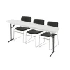National Public Seating Folding Table & Padded Stack Chair Packages^ Folding