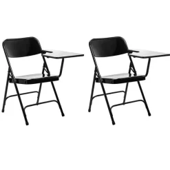National Public Seating Folding Tablet Arm Chairs (2 Pack)^ Folding Chairs|Tablet Arm