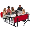 BioFit Fold & Roll Booths w/ Low Partition^ Multimedia|Cafeteria Booths
