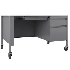 Lorell Fortress Mobile Teacher Desks^ Teacher Desks|Instructor Desks