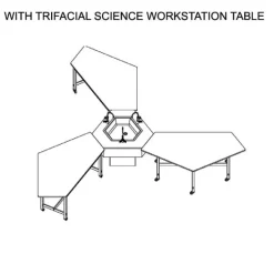 Diversified Spaces Forward Vision Table - HPL Laminate with Maple Legs (36'' H)^ Science|Science Tables