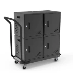 Luxor Four Modular Charging Cabinets & Double Dolly w/ Handle Bundle^ Charging Stations