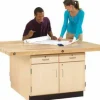 Diversified Spaces Four-Station Workbench w/ Four Doors & Four Drawers^ Makerspace & Shop|Art Tables