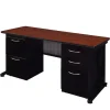 Regency Office Products Fusion Double Pedestal Desk by Regency^ Teacher Desks|Instructor Desks