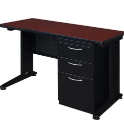 Regency Office Products Fusion Single Pedestal Desk by Regency^ Teacher Desks|Instructor Desks