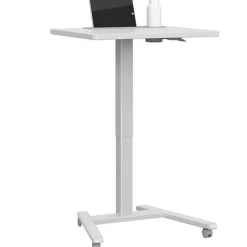 Haskell Fuzion Sit to Stand Adjustable Desk w/ Grommet (22'' x 26'') - Quick Ship^ Stand-Up Student Desks|Instructor Desks