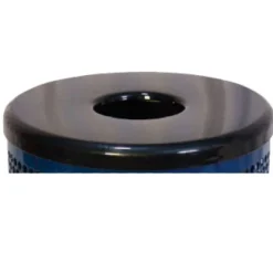 Ultra-Play 32 Gallon Outdoor Metal Trash Receptacle Kit w/ Lid & Liner^ Trash & Recycling Bins