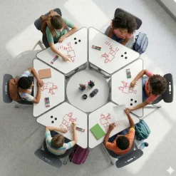 Mooreco Get Up Stand Up Dry Erase Sit and Stand Student Desk^ Stand-Up Student Desks|Dry Erase Desks