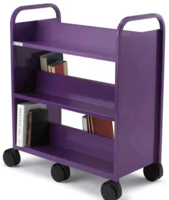 Smith System Gorilla Book Truck (6 Sloping Shelves)^ Book Carts