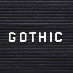 Ghent 3/4'' Gothic Letter Set^ Board Accessories