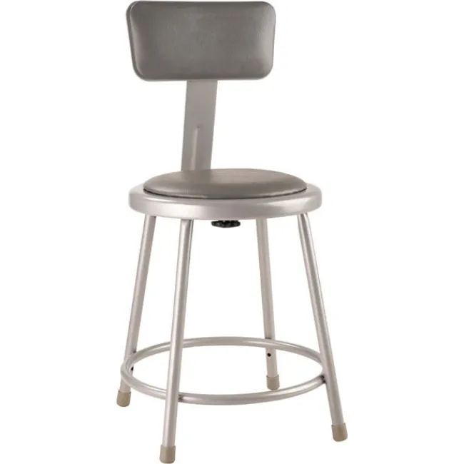 National Public Seating Gray Padded Science Lab Stools^ Stools|Stools