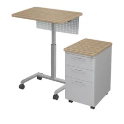 Mooreco Grow & Roll Teacher Desk & Avid File Cabinet Package^ Teacher Desks|Instructor Desks