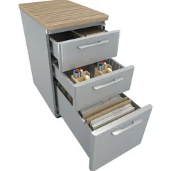 Mooreco Grow & Roll Teacher Desk & Avid File Cabinet Package^ Teacher Desks|Instructor Desks