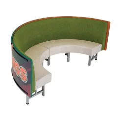 AmTab Half Circle Mobile Booth Seating Unit^ Restaurant & Cafe|Benches