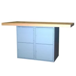 Montisa Hard Maple Top Workbench with Locker Storage^ Makerspace & Shop|Art Tables