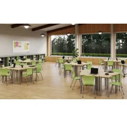 Smith System Hard Plastic Elemental Petal Student Desk^ Collaborative Desks