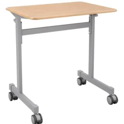 Smith System Hard Plastic Silhouette Student Desk w/ Casters^ Open Front School Desks