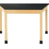 Diversified Spaces Hardwood Science Lab Table - Laminate 60'' x 24'' x 30'' Trapezoid (Maple)^ Science|Science Tables