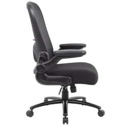 Boss Heavy Duty Flip-Arm Mesh Task Chair^ Oversized & Bariatric