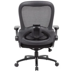 Boss Heavy Duty Flip-Arm Mesh Task Chair^ Oversized & Bariatric