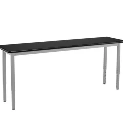 National Public Seating Height Adjustable Steel Science Table with Laminate Top (24'' x 72'')^ Science|Science Tables