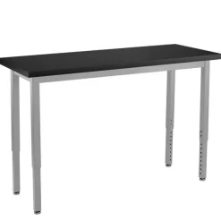 National Public Seating Height Adjustable Steel Science Table with Laminate Top (30'' x 72'')^ Science|Science Tables