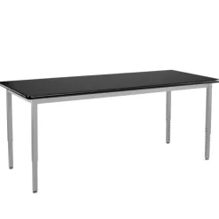 National Public Seating Height Adjustable Utility Table with Laminate Top (24'' x 72'' Rectangle)^ Training & Seminar