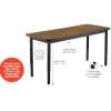 National Public Seating Height Adjustable Utility Table with Laminate Top (24'' x 48'' Rectangle)^ Training & Seminar