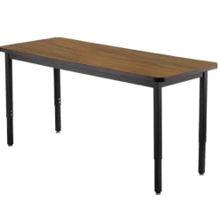 National Public Seating Height Adjustable Utility Table with Laminate Top (24'' x 60'' Rectangle)^ Training & Seminar