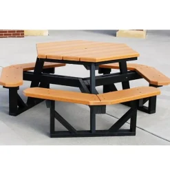 Frog Furnishings Hex Outdoor Picnic Tables^ Picnic Tables|Outdoor Picnic