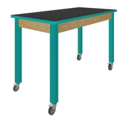 Diversified Spaces 30” H Hybrid Steel Table w/ Chemguard Top & Casters (72” W x 24” D)^ Science|Science Tables