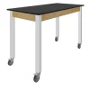 Diversified Spaces 36" H Hybrid Steel Table w/ Phenolic Top & Casters (72” W X 24” D)^ Science|Science Tables