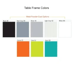 Diversified Spaces 30" H Hybrid Steel Table w/ Phenolic Top & Glides (54” W X 24” D)^ Science|Science Tables