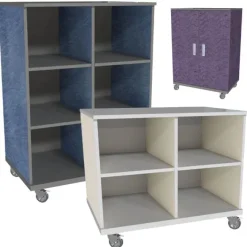 CEF Hideaway Mobile Cubbie Shelf Storage Carts^ Storage Carts
