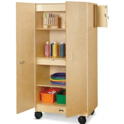 Jonti-Craft Hideaway Storage Cabinet^ Tall Cabinets|Mobile Cabinets