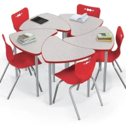 Mooreco Hierarchy Chevron Collaborative Student Desks^ Collaborative Desks|Open Front School Desks