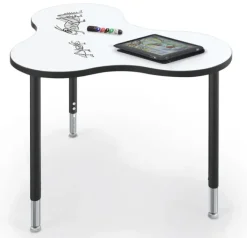 Mooreco Hierarchy Cloud 9 Collaborative Stations with Dry Erase Top^ Collaborative Desks|Dry Erase Desks