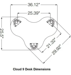 Mooreco Hierarchy Cloud 9 Collaborative Student Desk^ Collaborative Desks|Open Front School Desks