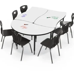 Mooreco Hierarchy Creator Tables with Dry Erase Top^ Dry Erase|Dry Erase Desks