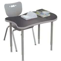 Mooreco Hierarchy Fender Collaborative Student Desks with Dry Erase Top^ Collaborative Desks|Open Front School Desks
