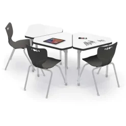 Mooreco Hierarchy Monroe Dry Erase Collaborative Student Desk^ Collaborative Desks|Dry Erase Desks