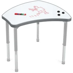 Mooreco Hierarchy Porcelain Steel Dry Erase Desks^ Collaborative Desks|Dry Erase Desks