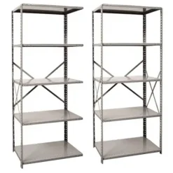 Hallowell Hi-Tech Extra Heavy Duty 18-Gauge Open Shelving Units^ Shelving