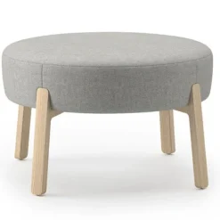 Community Indie Round Ottoman - 16-1/2" H^ Soft Seating